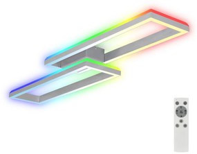 Brilo - LED RGBW Димируем полилей за повърхностен монтаж FRAME 2xLED/21W/230V 2700-6500K + д.у.