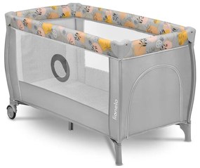 Lionelo - Портативно креватче STEFI PLUS, розово/жълто