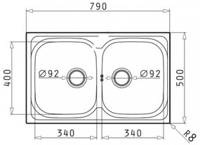 Derby 2br Derby 2В Дължина на мивката: 79 см