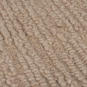 Бежов ръчно изработен вълнен килим 120x170 cm Harris Boucle – Flair Rugs