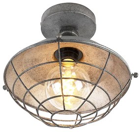 Индустриален плафон антично сребро 25,5 см - Course