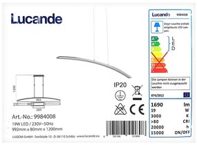 Lucande - LED Пендел LORIAN LED/19W/230V