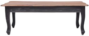 283904 vidaXL Маса за кафе, черна, 120x60x45 см, махагоново дърво масив