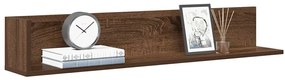 860046 vidaXL Стенни рафтове 2 бр кафяв дъб 100x16,5x16,5 см инженерно дърво