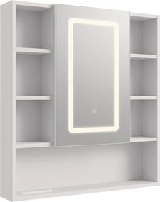Шкаф с огледало и LED осветление Rea Luna 70x80cm