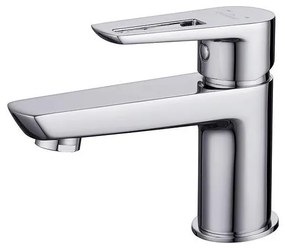 Cersanit S951-045 - Кран за мивка MILLE 13,4 см лъскав хром + сифон