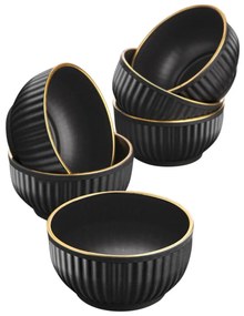 Черни чаши в комплект от 6 броя по 0,25 л - Hermia