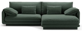Тъмнозелен ъглов диван (десен ъгъл) Torino – Micadoni Home