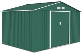 Градинска барака Aria XL цвят Зелена 340х383х210см