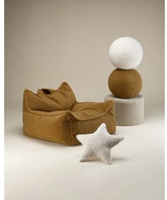 Кафяв детски пуф от букле Chair – Wigiwama