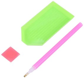 Диамантена мозайка - гоблен Rila Crafts, 30х40 см, Мечка, Многоцветен