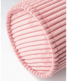 Розова детска възглавница за диван от рипсено кадифе Roll – Wigiwama