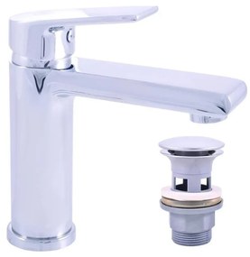 RAV Slezák CO129.0 - Смесител за умивалник + изпускател COLORADO 16,2 см лъскав хром