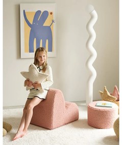 Розов детски пуф от букле – Wigiwama