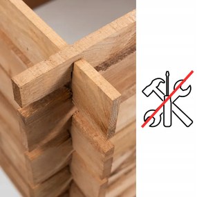 Градински дървен компостер 640L