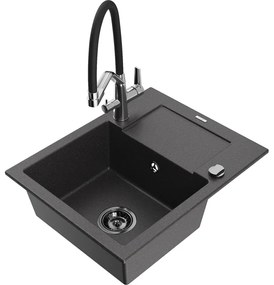 Mexen Enzo гранитна кухненска мивка с 1 корито, с отцеждач, и кухненски