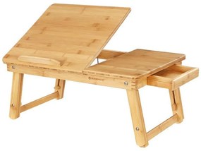 Регулируема масичка за лаптоп LAT за легло, кафява