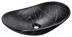 COMAD UN-LENA-MB2 - Мивка за плот LENA 61,5x36 см керамика/мат черна