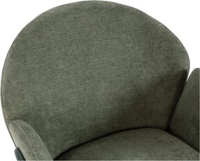 Зелени тапицирани трапезни столове в комплект 2 бр. Aslin – MOME