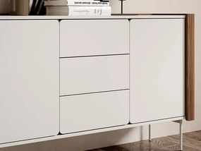 скрин с чекмеджета и врати WRAP KSZ-141 кашмир (бежово)-орех