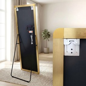 Огледало LED Classico 50x160cm Brush Gold