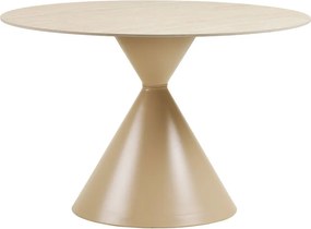 Кръгла трапезна маса с керамичен плот ø 120 cm Annecy – House Nordic