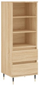 831503 vidaXL Висок шкаф, Дъб сонома, 40x36x110 см, инженерно дърво