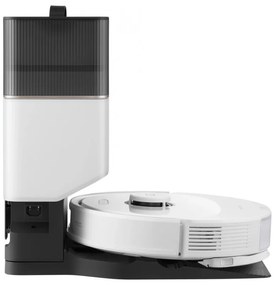 Прахосмукачка робот Roborock Q8 max+ Q8MP02-00, 59W, Wi-Fi, Гласово управление, 5500 Pa, Сухо и мокро почистване, Автономия до 240 мин, Бял/черен