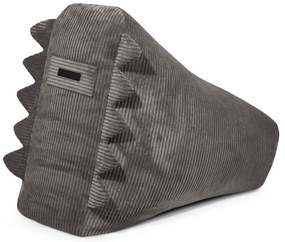 Тъмносив детски пуф от рипсено кадифе Snug 80 Dragon – SLOWDOWN