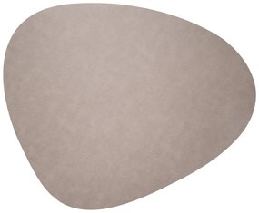 Сиво-бежова кожa 115x135 cm Curve XXXL Bull – LIND DNA