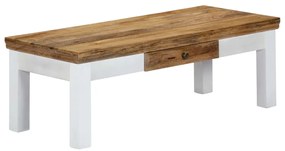 248096 vidaXL Маса за кафе, 110x50x40 см, мангово дърво масив