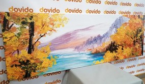 Картина на платно – Сцена на планинско езеро