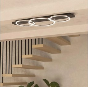 Eglo 33488 - LED таванно осветително тяло BOYAL 2xLED/12W/230V + LED/12W черно