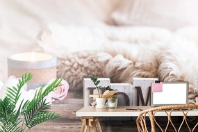 Фототапет – Натюрморт с надпис Home