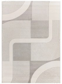 Килим в светлосиво и слонова кост 133x190 cm Flora – Universal