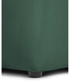 Зелен кадифен ъглов диван (десен ъгъл) Cube – Bonami Selection