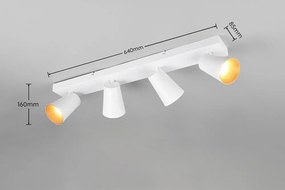 Бял прожектор ø 8 cm Sharp – Trio