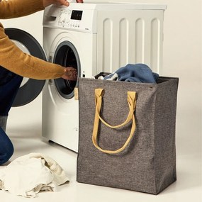 Сив текстилен кош за пране 53 l Laundry Hub Tweed – Rolser