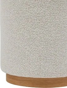 Пуф atmosphera Nesky, Бял, Ø41 см