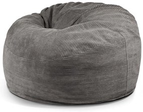 Тъмносив пуф от рипсено кадифе Om 110 – SLOWDOWN