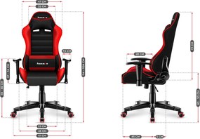 Детски стол за игри Huzaro Ranger 6.0 Mesh-Kokkino