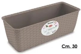 Stefanplast - Сандъче за цветя Natural Line 30 см - беж