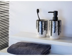 Черно-бял керамичен диспенсер за сапун 340 ml Subiza – Wenko