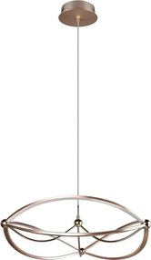 LED затъмняващо се висящо осветително тяло в месингов цвят Charivari – Trio