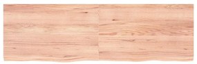 363712 vidaXL Стенен рафт светлокафяв 160x50x(2-4) см обработен масивен дъб
