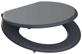 Schütte 80104 - Тоалетна седалка SPIRIT, антрацит, SoftClose (меко затваряне), МДФ дърво