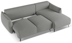 Светлосив ъглов диван (десен ъгъл) Malie – Makamii