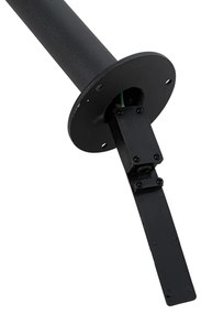 Модерна фенеричка черна с прозрачно стъкло 100 см IP44 - Sfera