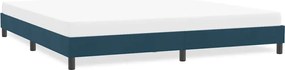 4101371 vidaXL Рамка за легло без матрак Тъмно синьо 180x210 cm Кадифе