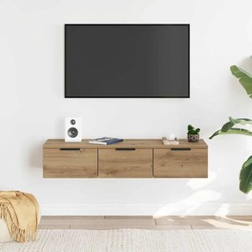 856986 vidaXL Стенен шкаф, дъб артизан, 102x30x20 см, инженерно дърво